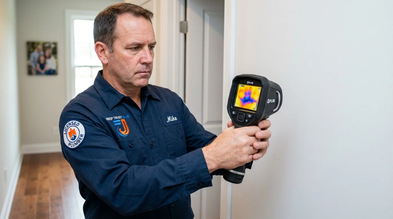 Thermal imaging leak detection by Johns Plumbing LLC in Bamberg
